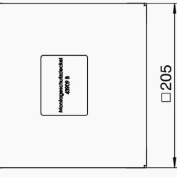 Розетковий люк під покриття для підлоги OBO Bettermann (7427248) UDHOME4 на 6 постів 45x45 IP40 (h=95-125мм)