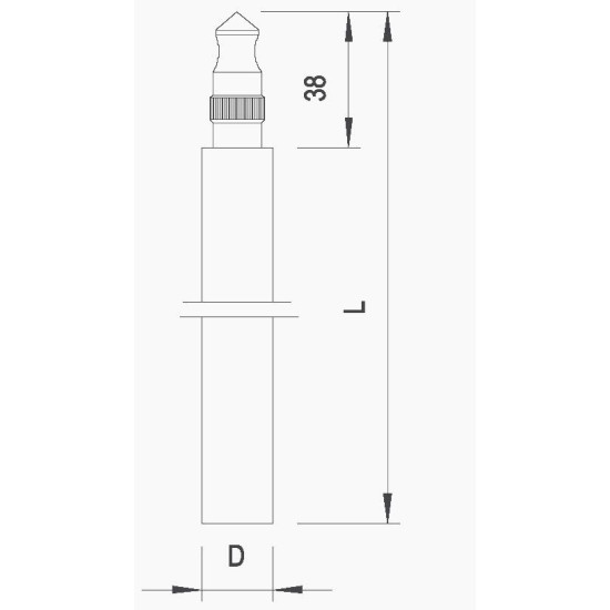 Шпилька заземлення OBO Bettermann (5000947) 20мм BP FT 1,5м FT (40-60 мкм)