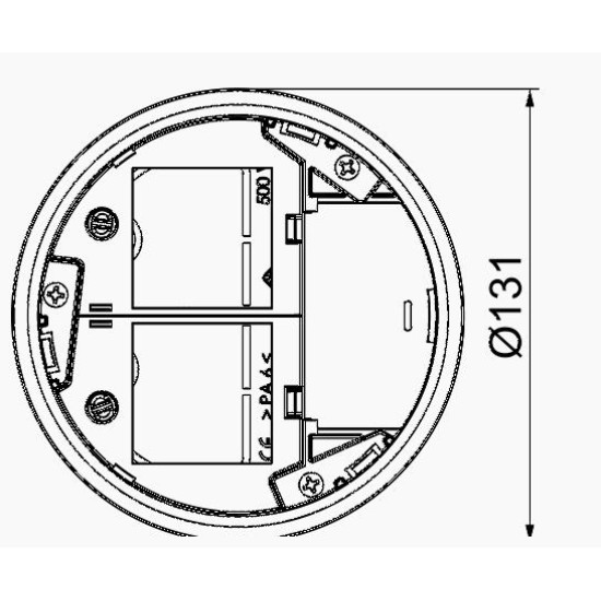 Розетковий супорт OBO Bettermann (7408838) MT R2 для люка GES R2 на 2 посади 45x45+додатково 2 RJ45 h=85мм для люка для підлоги