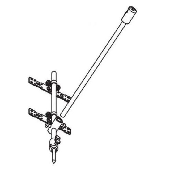 Ізольований набір штанг OBO Bettermann (5408976) "Т" Н = 1500мм; L = 750мм+блискавкоприймач