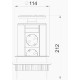 Анодований висувний блок OBO Bettermann (6116854) на 2 місця 2р+E 250V AC кабель 3м