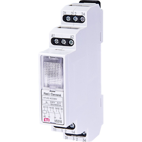 Проміжне реле ETI 002471202 VS316K 230V АС (3x16A AC1)