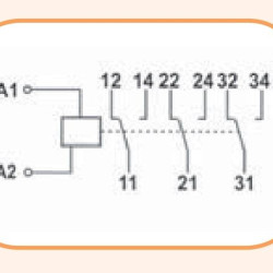 Проміжне реле ETI 002471202 VS316K 230V АС (3x16A AC1)