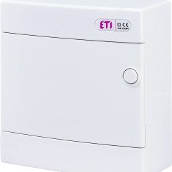 Зовнішній модульний щит ETI 001101005 ECT 8PO 8 М з білими дверцятами