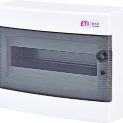 Зовнішній модульний щит ETI 001101001 ECT 12PT 12 М з прозорими дверцятами