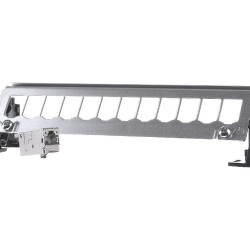 12-кратна патч-панель Hager FZ12MM з модулями 6xRJ45 та тримачами