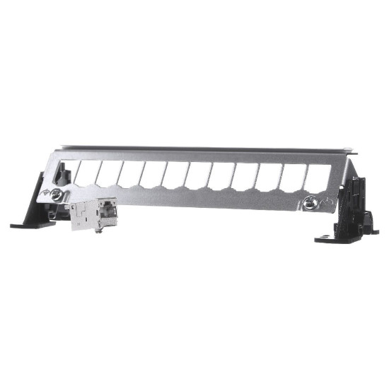 12-кратна патч-панель Hager FZ12MM з модулями 6xRJ45 та тримачами