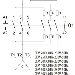 Контактор ETI 004643821 CEM CK 30.01N (30 кВАр 400-440V)