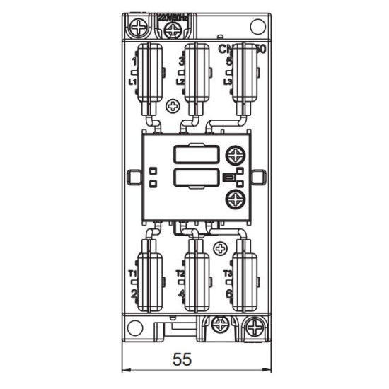 Контактор ETI 004643823 CEM CK 50.01N (50 кВАр 400-440V)