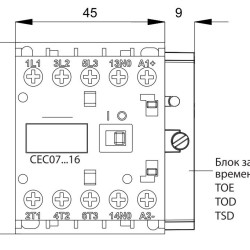 Мініатюрний контактор ETI 004641077 CEC 12.10-110V-50/60Hz (12A; 5.5kW; AC3)