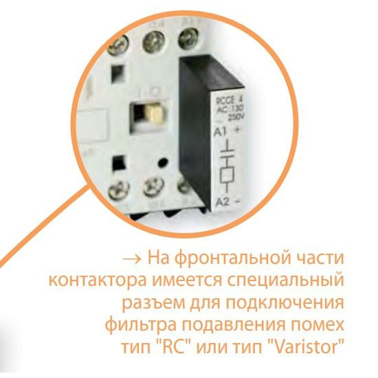 Мініатюрний контактор ETI 004641089 CEC 16.10-110V-50/60Hz (16A; 7.5kW; AC3)