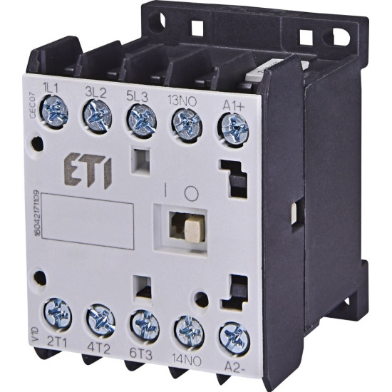 Мініатюрний контактор ETI 004641107 CEC 16.01-24V DC (16A; 7.5kW; AC3)
