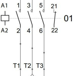 Контактор ETI 004643803 CEM 2,5CK.01 (2.5 кВАр 400-440V)