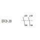 Блок-контакт ETI 004641520 EFC0-20 (2NO)