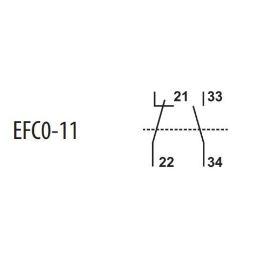 Блок-контакт ETI 004641521 EFC0-11 (1NO+1NC)