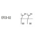 Блок-контакт ETI 004641522 EFC0-02 (2NC)