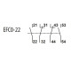 Блок-контакт ETI 004641524 EFC0-22 (2NO+2NC)