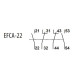 Блок-контакт ETI 004641534 EFCA-22 (2NО+2NC)