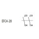 Блок-контакт ETI 004641540 EFC4-20 (2NO)