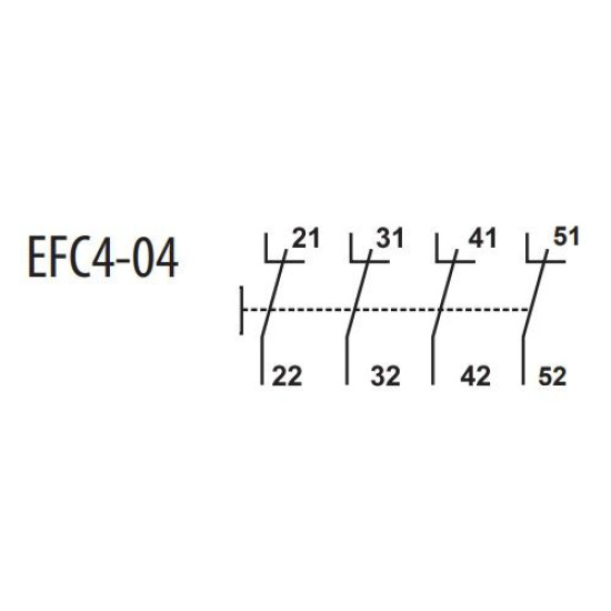 Блок-контакт ETI 004641545 EFC4-04 (4NC)