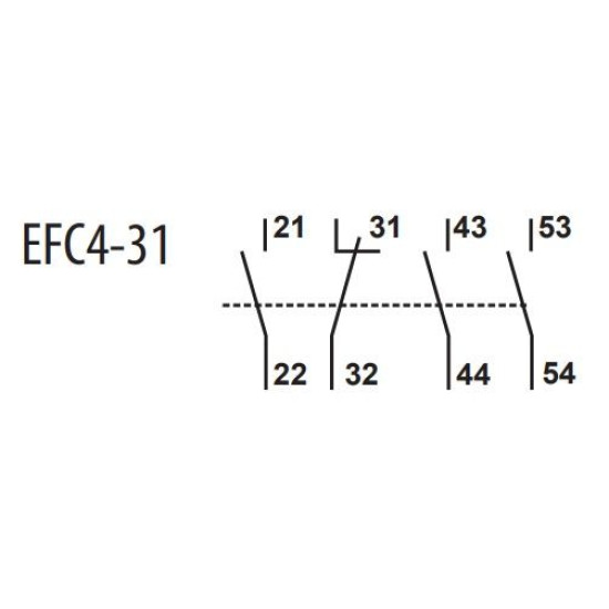 Блок-контакт ETI 004641546 EFC4-31 (3NO+1NC)