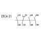 Блок-контакт ETI 004641546 EFC4-31 (3NO+1NC)