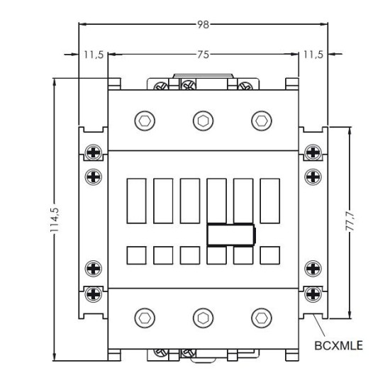 Контактор ETI 004648130 CEM 50.11 24V AC