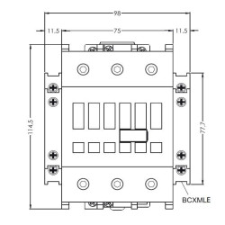 Контактор ETI 004652134 CEM 105.11 400V AC