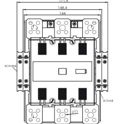 Контактор ETI 004656144 CEM 250.22 400V AC