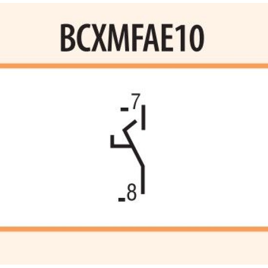 Фронтальний блок-контакт з випередженням ETI 004642510 BCXMFAE10 (1NO)