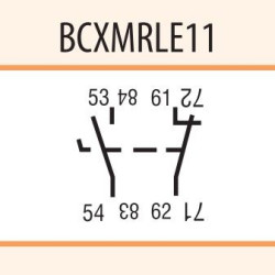 Бічний блок-контакт ETI 004645511 BCXMRLE 11