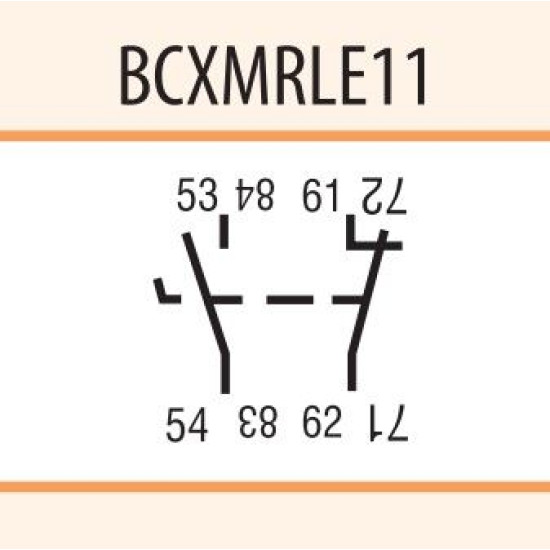 Бічний блок-контакт ETI 004645511 BCXMRLE 11