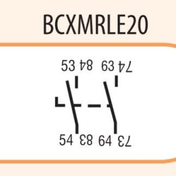 Бічний блок-контакт ETI 004645520 BCXMRLE 20