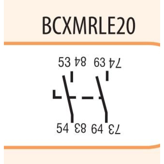 Бічний блок-контакт ETI 004645520 BCXMRLE 20