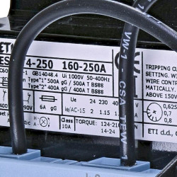 Теплове реле ETI 004646611 CES-RT4-250 (CES 140…400) 160-250А
