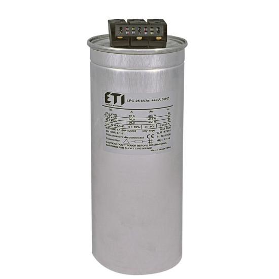 Конденсатор ETI 004656863 LPC-DW 440V 25 kVAr