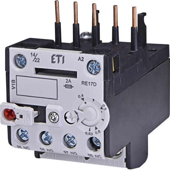 Теплове реле ETI 004641401 RE 17D-0.63 (0.4-0.63A) (для CE, CAE, CE17)