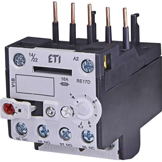 Теплове реле ETI 004641407 RE 17D-6.3 (4-6.3A) (для CE, CAE, CE17)