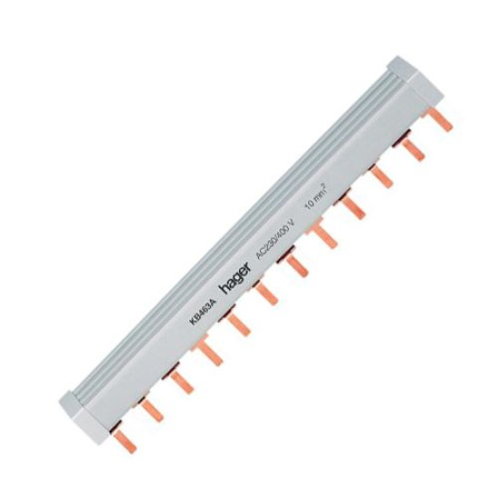 Гребінчаста шина Hager KB463A 4P 10мм² 12M
