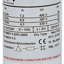 Конденсатор ETI 004656705 LPC 5kVAr (400V)