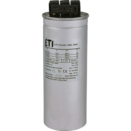 Конденсатор ETI 004656750 LPC 10kVAr (400V)