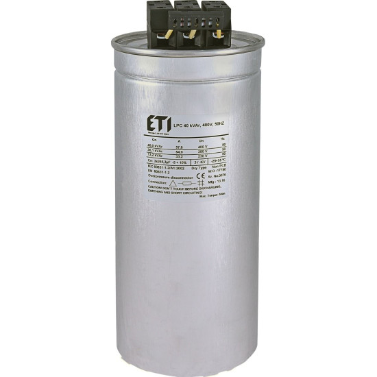 Конденсатор ETI 004656756 LPC 40kVAr (400V)