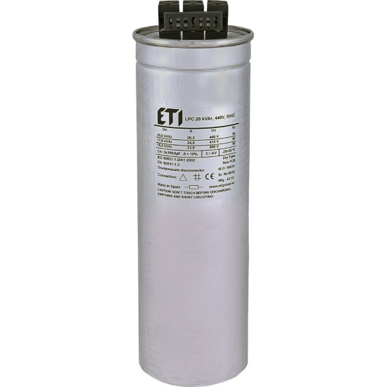 Конденсатор ETI 004656763 LPC 20kVAr (440V)