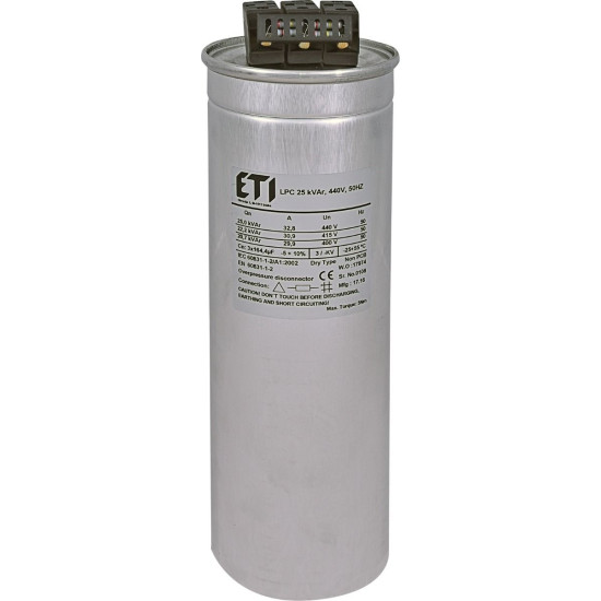 Конденсатор ETI 004656764 LPC 25kVAr (440V)