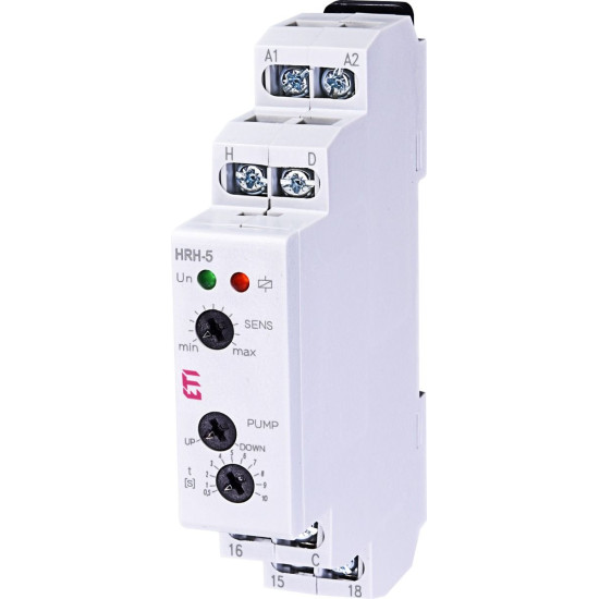 Реле контролю рівня рідини ETI 002471715 HRH-5 UNI 24..240V AC/DC (1x16A AC1)