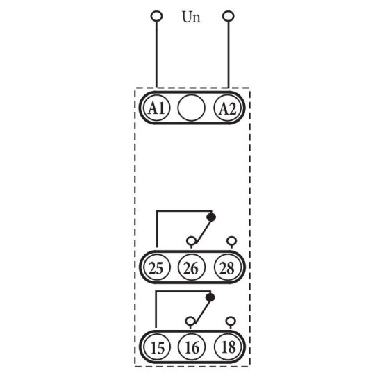 Двухрівневе реле часу ETI 002470091 SJR-2 230V AC (2x16A AC1)