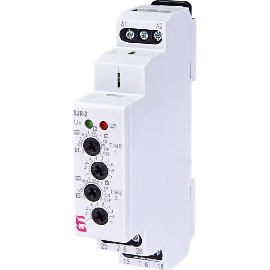 Двухрівневе реле часу ETI 002470091 SJR-2 230V AC (2x16A AC1)