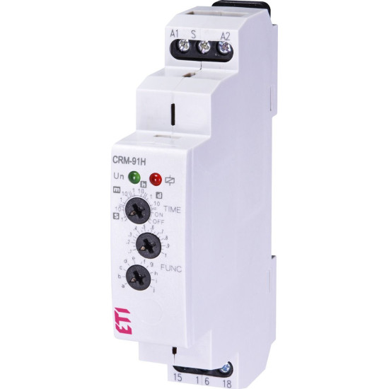 Багатофункціональне реле часу ETI 002470001 CRM-91H UNI 12-240V AC/DC (1x16A AC1)
