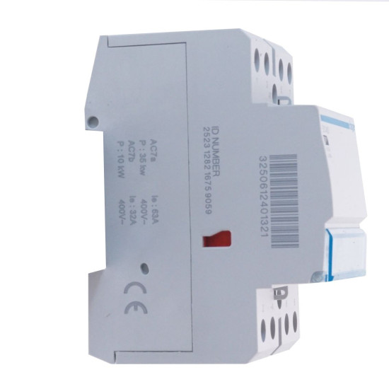 Безшумний контактор 63A ESC463 (4НО, 230В) 3м Hager