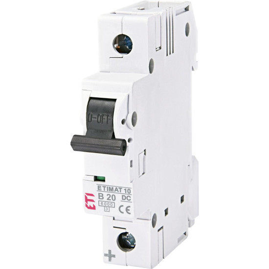 Автоматичний вимикач ETI 002127717 ETIMAT 10 DC 1p 20A (6kA)